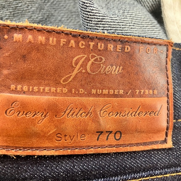 Mens J Crew Denim Jeans - Style 770 - Picture 5 of 7